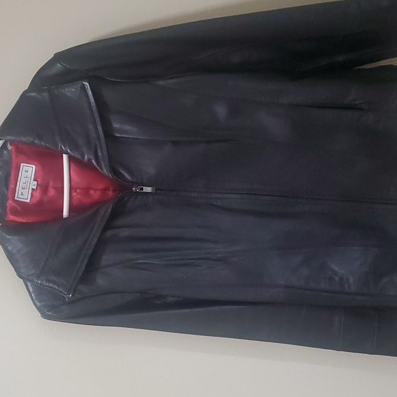 Pelle, black leather, women's XL, jacket - Picture 1 of 3
